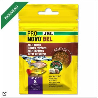 JBL JBL PRONOVO BEL GRANO S - 20ML - Aliment de base en granulés de taille S pour tous poissons d'aquarium de 3 à 10 cm 4014162311153 3111500