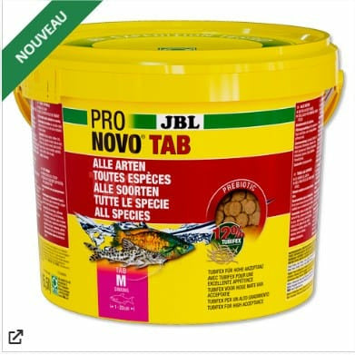 JBL JBL PRONOVO TAB M - 5500ML - Comprimés alimentaires pour tous les poissons d'aquarium de 1 à 20 cm 4014162311764 3117600
