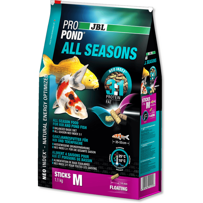 JBL JBL ProPond All Seasons - Medium 1.1kg  - Aliment 4 saisons pour koïs et poissons de bassin de taille moyenne 4014162412553 4125500