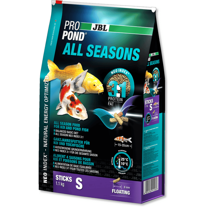 JBL JBL ProPond All Seasons - Small 1.1kg  - Aliment 4 saisons pour koïs et poissons de bassin de petite taille 4014162412485 4124800