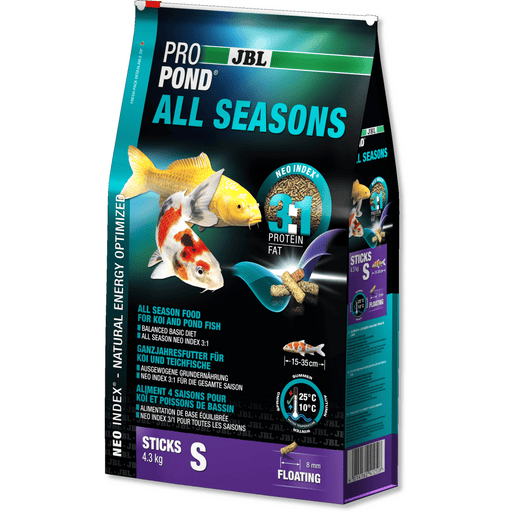 JBL JBL ProPond All Seasons - Small 4.3kg  - Aliment 4 saisons pour koïs et poissons de bassin de petite taille 4014162412508 4125000