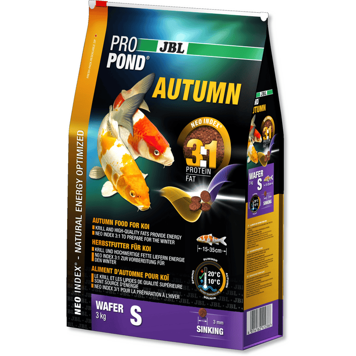 JBL JBL ProPond Autumn - Small 3kg  - Aliment d'automne pour koïs de petite taille 4014162412386 4123800