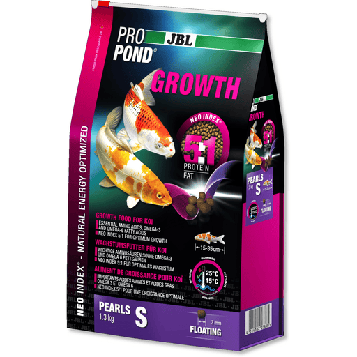 JBL JBL ProPond Growth - Small 1.3kg - Aliment spécial croissance pour koïs de petite taille 4014162038685 4129316