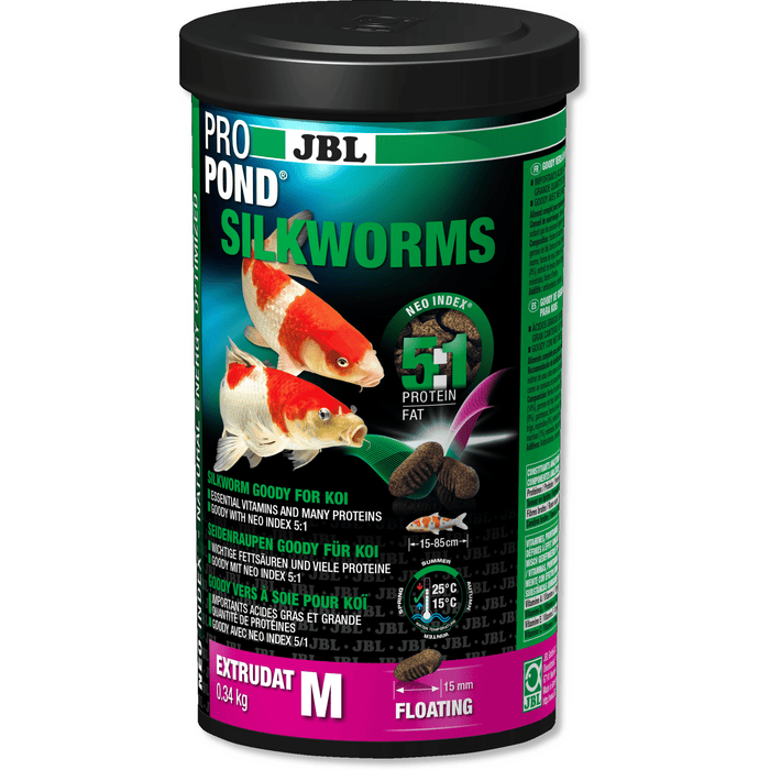 JBL JBL ProPond Silkworms - Medium 0.34kg - Friandises au ver à soie pour koï 4014162055170 4136081