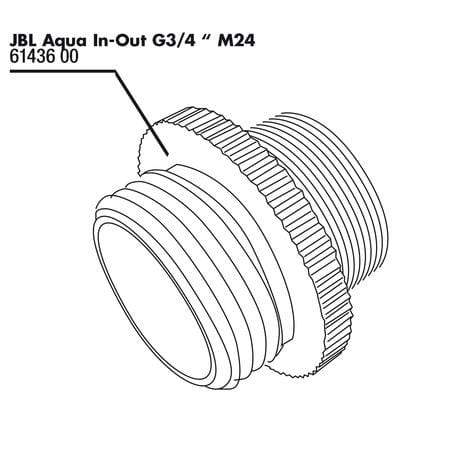 JBL Without Descri JBL Aqua In-Out Adaptateur metal. G3/4 M24 4014162614360 6143600