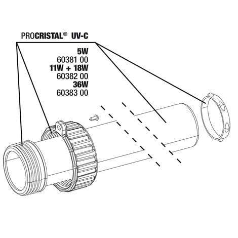 JBL Without Descri JBL PC UV-C Kit en quartz 5W 4014162603814 6038100