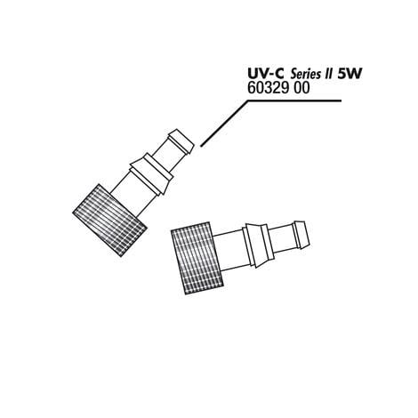 JBL Without Descri JBL Pièce connexion tuyau UV-C 5W 2x (s.joint) * 4014162603296 6032900