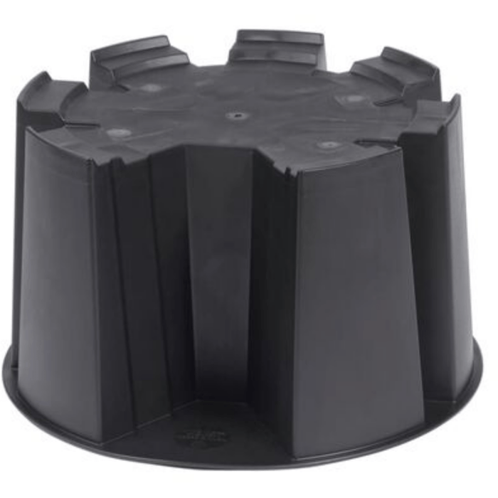 Nature Tonneau de pluie en plastique noir Noir, 210 litres