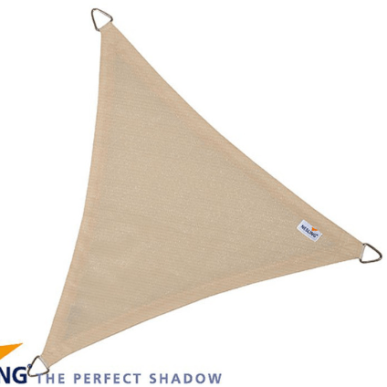 Nesling Toile d'ombrage triangle 3.6M x 3.6M x 3.6M - Couleur Crème 8717677460526 N508-082-33