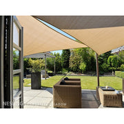 Nesling Toile d'ombrage triangle IMPERMEABLE 4M x 4M x 4M - Couleur Crème 8717677460564 N501-022-34