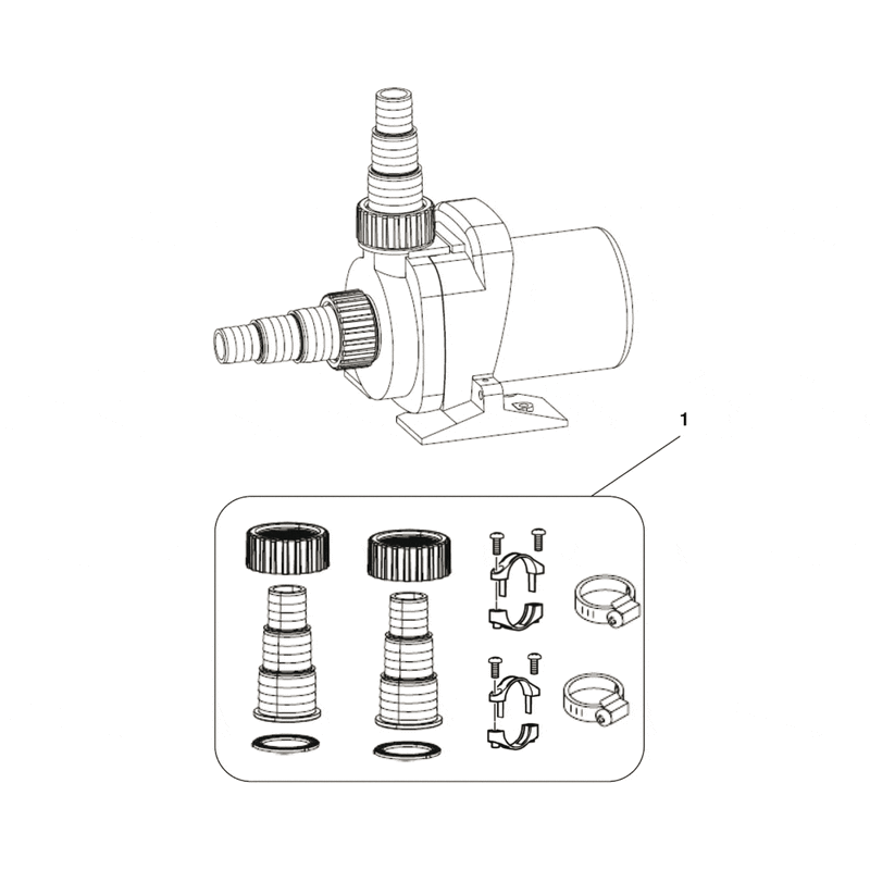 Oase Living Water 1. Set d'accessoires AquaMax Dry Pièces détachées pour AquaMax Dry 6000 10510