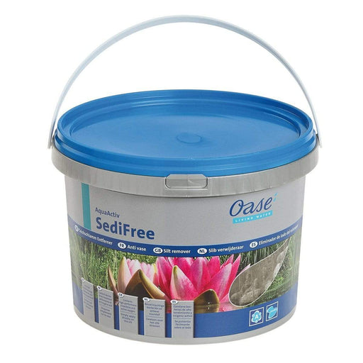 Oase Living Water Produits d'entretien AquaActiv SediFree 5L - Bactéries ultra performantes pour la dégradation de la vase 4010052505619 50561