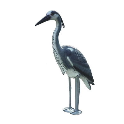 Héron cendré factice - Figurine pour bassin - Efficace contre les hérons