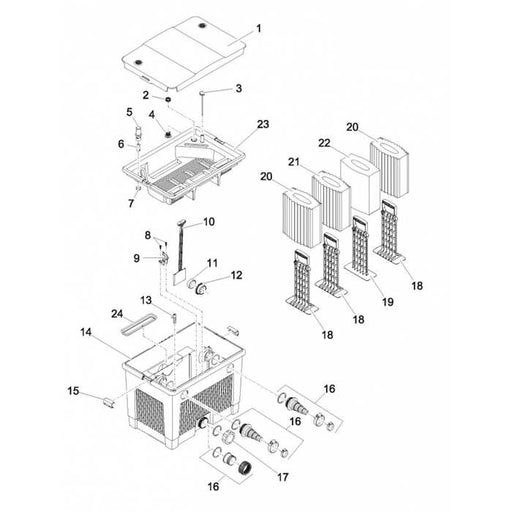 Oase Living Water Pièces détachées JOINT COUVERCLE INTERNE (PIECE 24 ) POUR BIOTEC & BIOSMART 4010052278469 27846