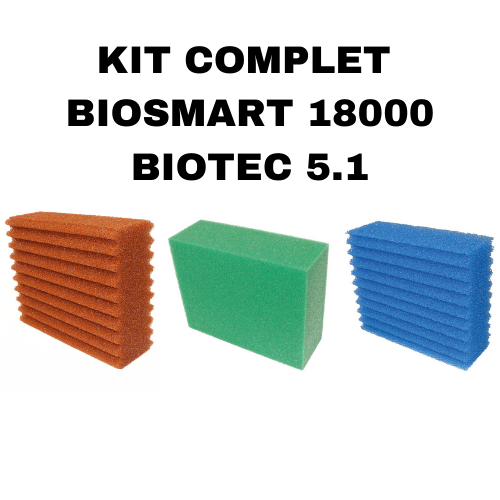 Oase Living Water Mousses de remplacement Kit complet de mousses de remplacement pour BioSmart 18000 & Biotec 5.1 KITBIOSMART18K