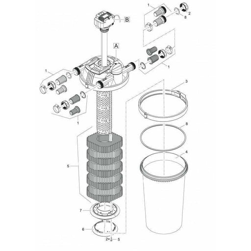 Oase Living Water Mousses de remplacement Mousse de remplacement pour FILTOCLEAR 20000 et 30000 4010052512907 51290