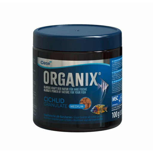 Oase Living Water Nourriture pour poissons ORGANIX Cichlid Granulate M 250 ml  - Aliments pour cichlidés - OASE 4010052841472 84147