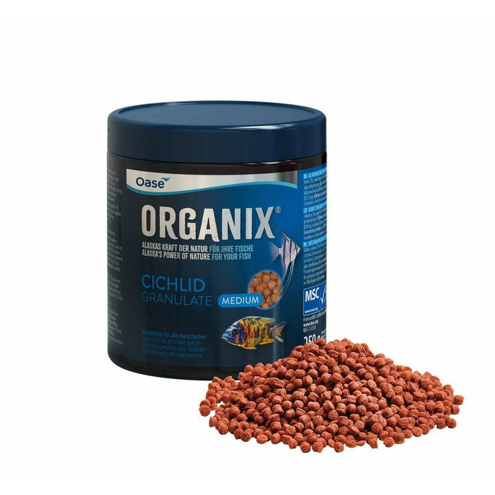 Oase Living Water Nourriture pour poissons ORGANIX Cichlid Granulate M 550 ml - Nourriture pour poissons - OASE 4010052841496 84149