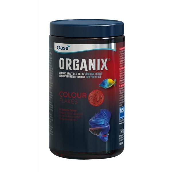 Oase Living Water Nourriture pour poissons ORGANIX Colour Flakes 1000 ml - Alimentation pour poissons colorés - OASE 4010052841144 84114