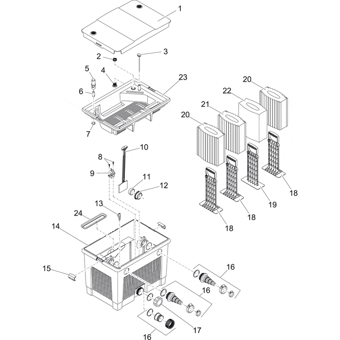 Oase Living Water Pièces détachées pour BioSmart Set 18000