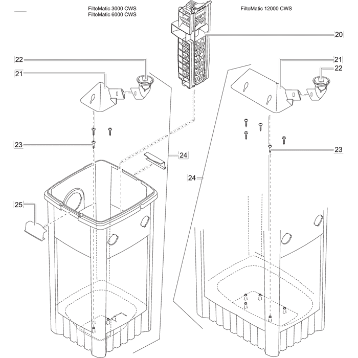 Oase Living Water Pièces détachées pour FiltoMatic CWS 14000