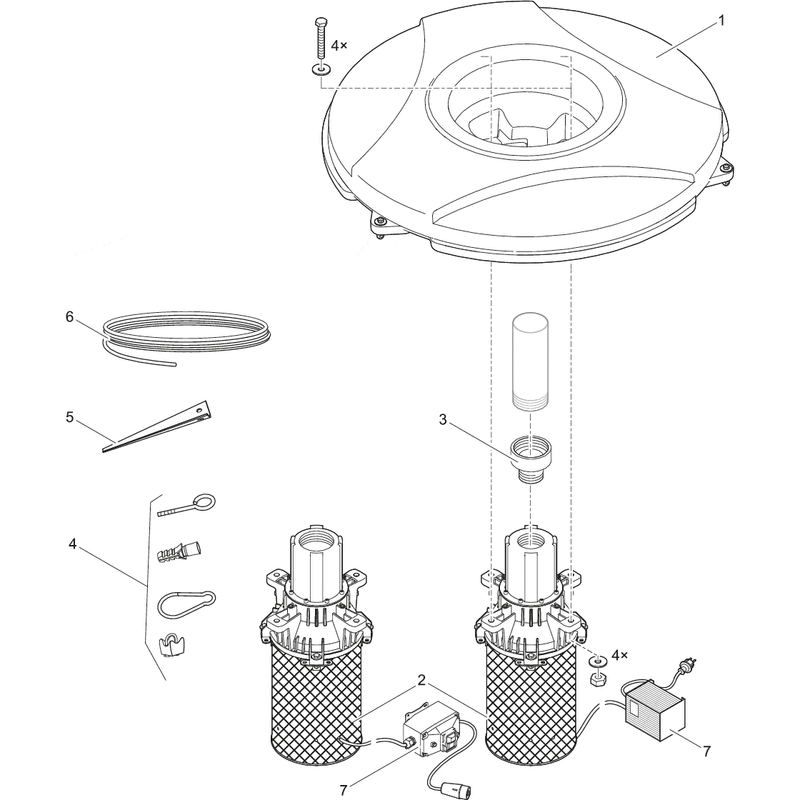 Oase Living Water Pièces détachées pour MIDI II 1,1 kW / 230 V