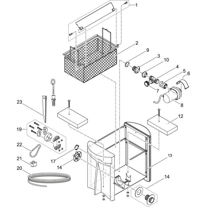 Oase Living Water Pièces détachées pour Skimmer 250