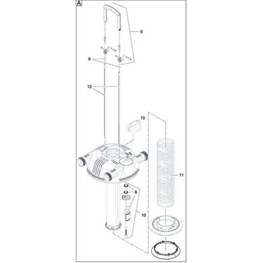 Oase Living Water Pièces détachées TUBE GRILLAGÉ FILTOCLEAR 12000 (11) 4010052216539 21653