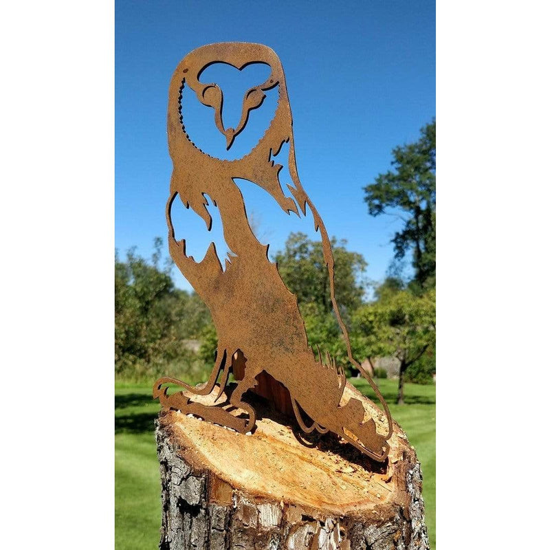 Ombre Sauvage Décoration Chouette - Silhouette en acier corten CHOUETTEOMBRE