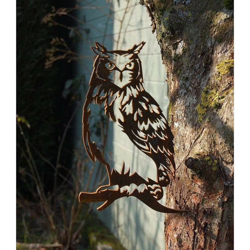 Ombre Sauvage Décoration Hibou - Silhouette en acier corten 2018OS010