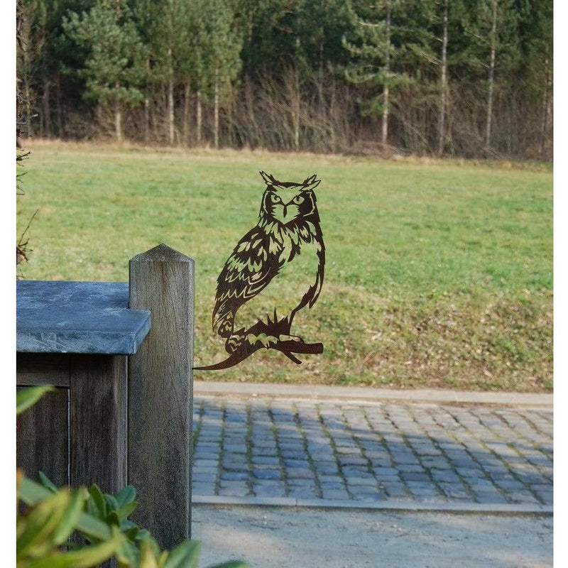 Ombre Sauvage Décoration Hibou - Silhouette en acier corten 2018OS010