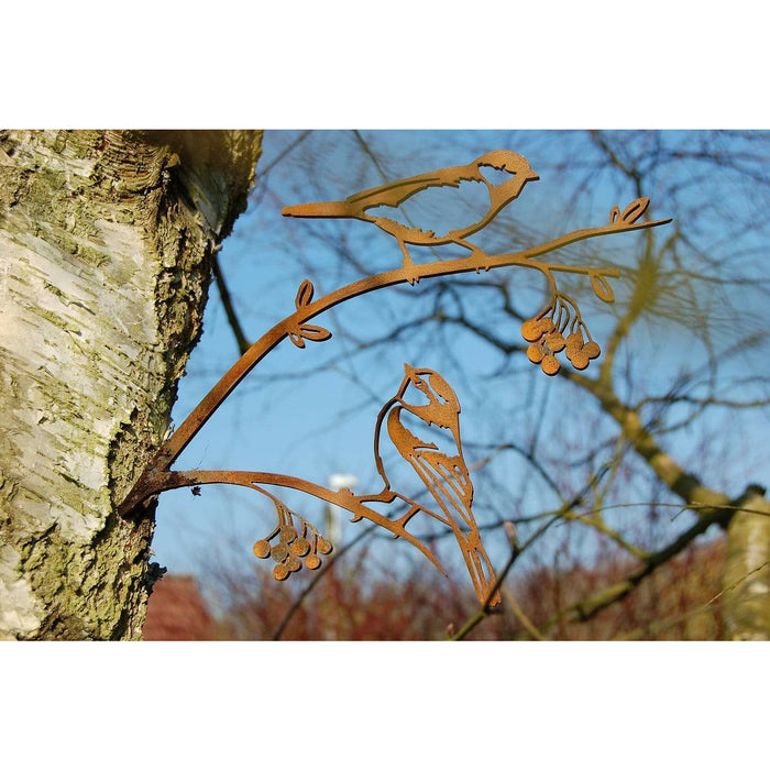 Ombre Sauvage Décoration Mésanges - Silhouette en acier corten MESANGESOMBRE