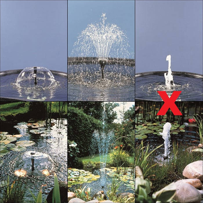 PONDSHOPI UBBINK ELIMAX 1500 - pompe fontaine de bassin - Qmax(l/h) 1500, 20w, Hmax(m) 1,85, 1/2" - cloche d'eau 90cm, volcan H60x80 cm, jet moussant 15cm 8711465513029 1351302