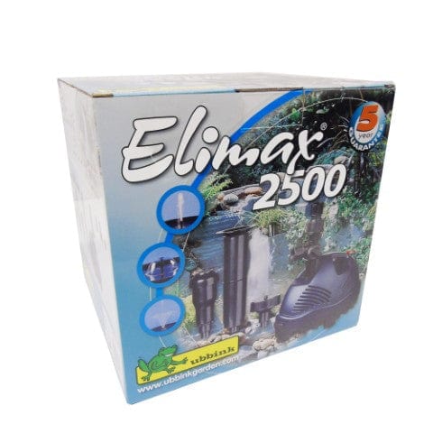 PONDSHOPI UBBINK ELIMAX 2500 - pompe fontaine de bassin - Qmax(l/h) 2500, 46w, Hmax(m) 2,65, 1/2" - cloche d'eau 100cm, volcan H135x100 cm, jet moussant 25cm 8711465513036 1351303