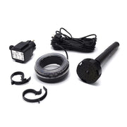 PONDSHOPI UBBINK LED JET VULCANO 1/2" - jet d'eau avec éclairage blanc - pompe 500/2500l/h, téléscope 18/30cm, transfo 230VAC/12V - Lumen 120, EEK A+, 2w 8711465502009 1350200