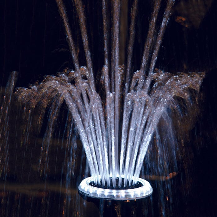 PONDSHOPI UBBINK LED JET VULCANO 1" - jet d'eau avec éclairage blanc - pompe 3000/10000l/h, téléscope 28/48cm, transfo 230VAC/12V - Lumen 180, EEK A+, 3w 8711465502016 1350201
