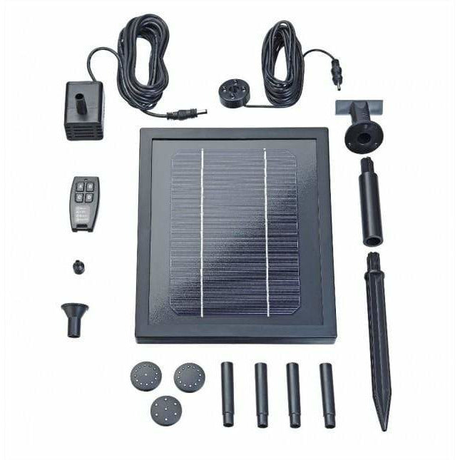 Pontec Solaires PondoSolar 250 Control - Kit solaire jeu d'eau pour fontaine - Pontec 4010052433240 43324