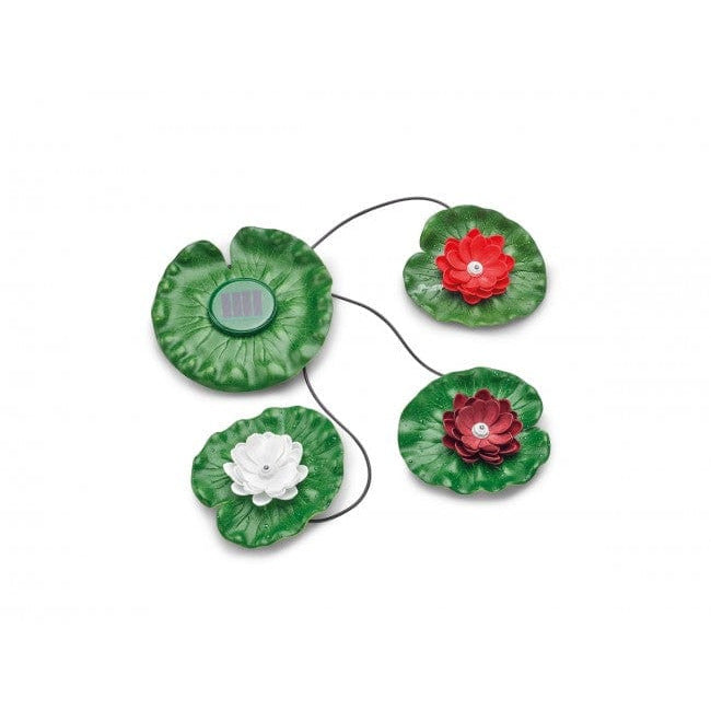 Lot De 4 Nénuphars Flottants En Mousse 10 Cm - Décoration Étang Et Fontaine 4 Couleurs
