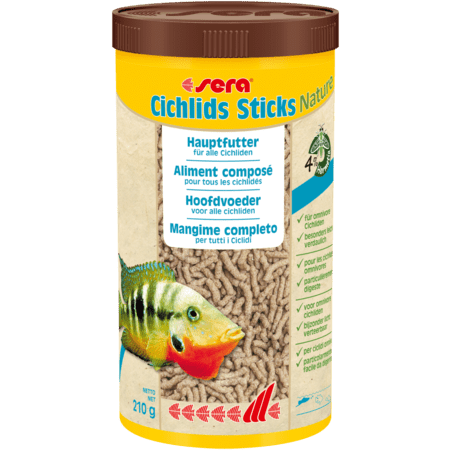 Sera Sera Cichlids Sticks Nature - 210g 4001942002103 00210