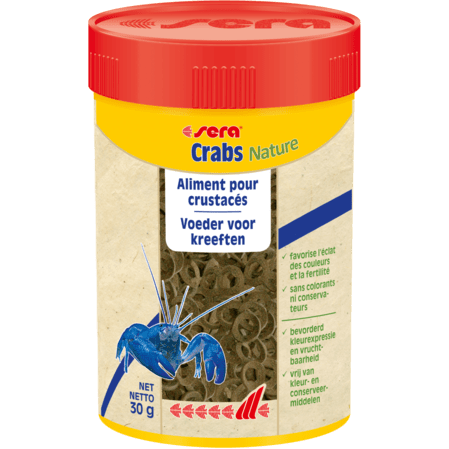 Sera Sera Crabs Nature - Nourriture pour poissons - 30g