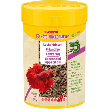Sera Sera FD larves de moustiques rouges Nature - 9g 4001942011402 01140