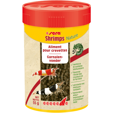 Nourriture pour crevettes d'aquarium