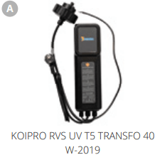 Superfish A. KOIPRO RVS UV T5 TRANSFO 40 W-2019 Pièces détachées pour Koi Pro UVC 40W 06010300