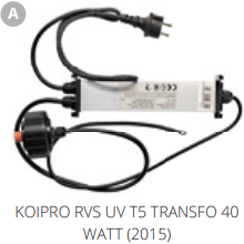 Superfish A'. KOIPRO RVS UV T5 TRANSFO 40 WATT (2015) Pièces détachées pour Koi Pro UVC 40W 06010247