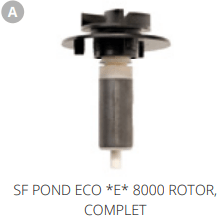 Superfish A. SF POND ECO *E* 8000 ROTOR COMPLET Pièces détachées pour Pond Eco Plus E 8000 07070440