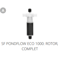 Superfish A. SF PONDFLOW ECO 1000: ROTOR COMPLET Pièces détachées pour Pond Flow Eco 1000 07060305