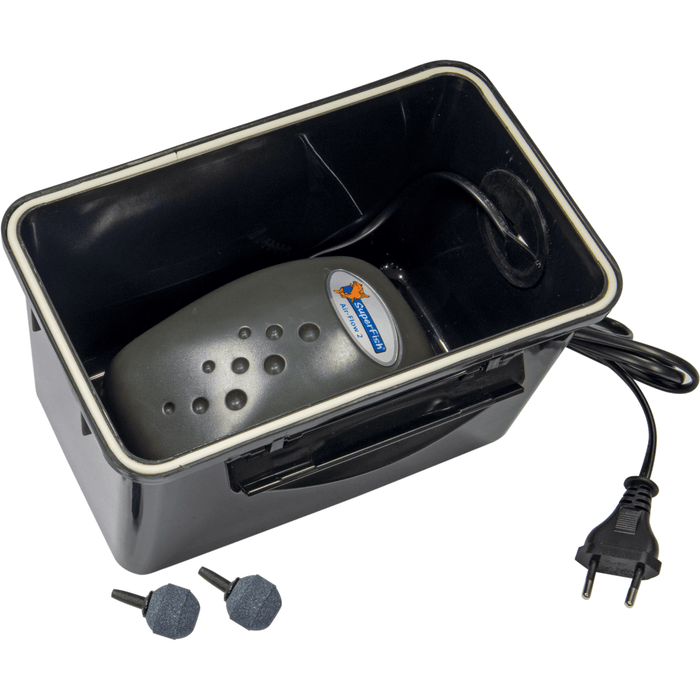 Superfish Aérateurs de bassin Air-Box 2 - Set d'aération dans boite étanche pour bassin de de 1.5 à 4m³ - Superfish 8715897025440 07010330