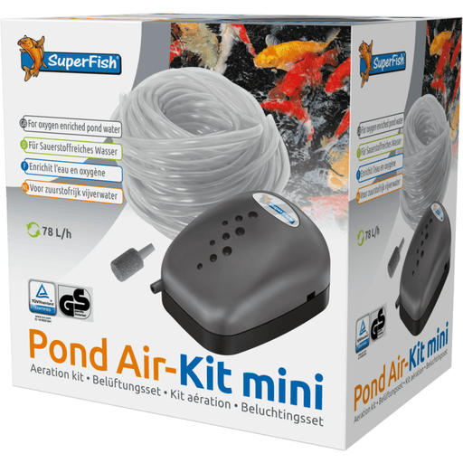 Superfish Pompes à air Air-Kit Mini - Set d'aération - Pour bassin jusqu'à 500L