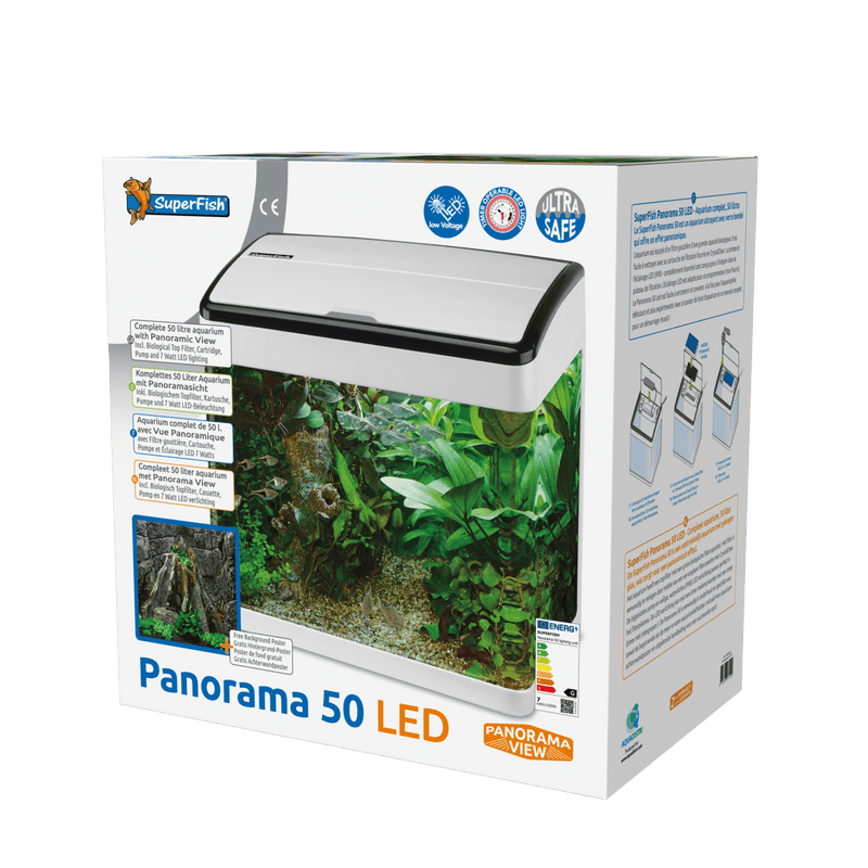 Superfish Aquariums Aquarium Panorama 50 Led Blanc - 50L - Superfish 8715897271120 A4052015