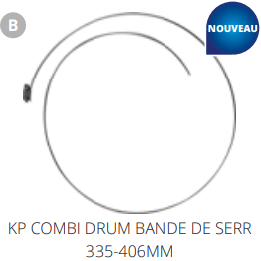 Superfish B. KP COMBI DRUM BANDE DE SERR 335-406MM Pièces détachées pour Combi Drum - Koi Pro Superfish N6050160